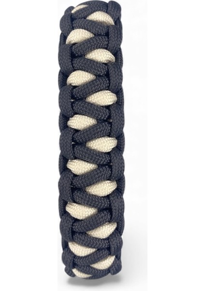 Gri Krem Paracord Bileklik