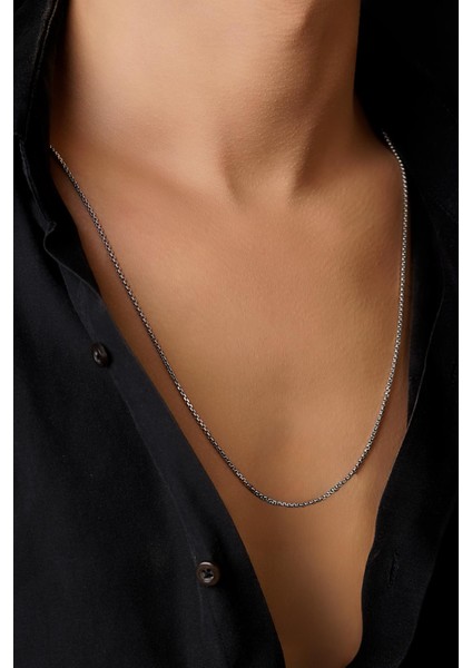 14 Ayar Altın Desenli Küp Zincir Erkek Kolye indirimleri