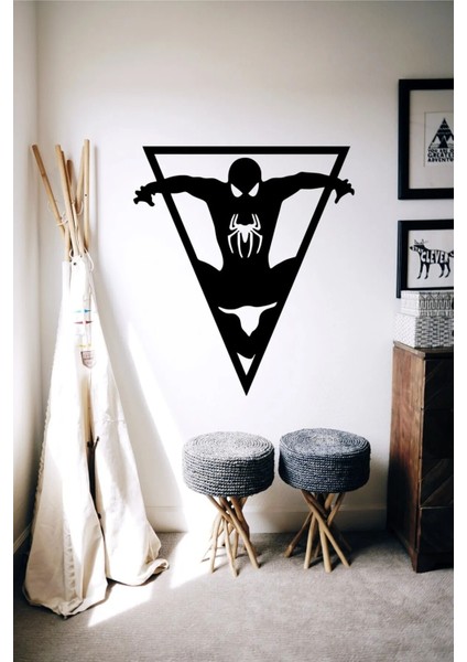 Duvar Dekorasyonu Mdf Orumcek Adam 45X45CM Dekor Tablo