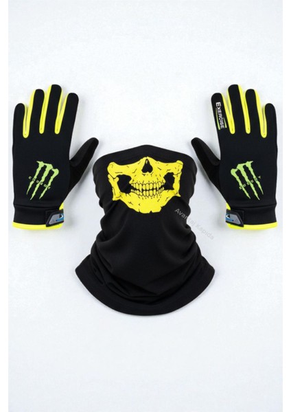 Tactical Skull 2’li Kışlık Motosiklet Eldiveni L-XL ve Balaklava Maske Seti Rüzgar Geçirez Kaymaz fırsatları