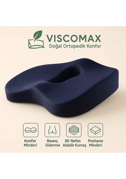 Ortopedik Oturma Simidi, Koltuk Minderi, Visko Kuyruk Sokumu Yastığı