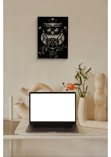 Duvar Dekorasyonu Mdf Baykuş Dekor Tablo