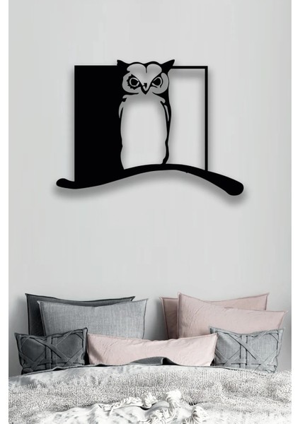 Duvar Dekorasyonu Mdf Baykuş Siyah Beyaz 35X50CM Dekor Tablo fiyatları