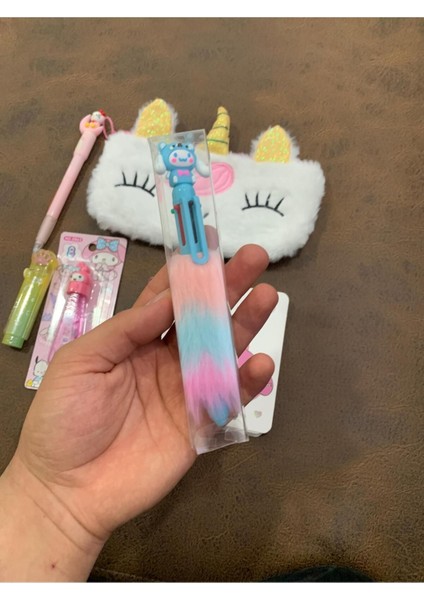 Kırtasiye Seti Kalemlik 6 Renkli Kalem Silgi Daksil Işıklı Uçlu Kalem Ajanda Defter Hepsi Bir Arada fırsatları