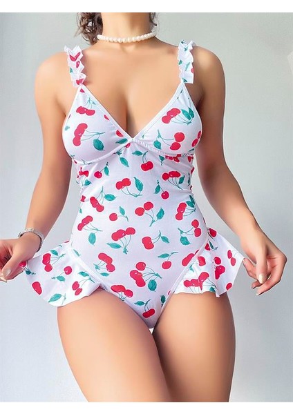 Özel Tasarım Vışne Desenlı Fantezı Body fiyatları