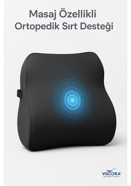 Işlevsel ve Ergonomik Masaj Destekli Ortopedik Sırt Minderi