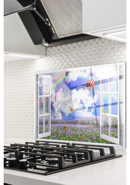 Cam Ocak Arkası Koruyucu Ankastre Arkası Koruyucu | Pencere ve Balon