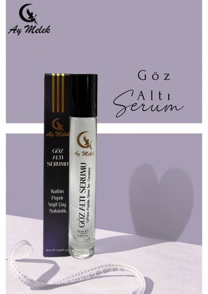 Göz Altı ve Göz Çevresi Yaşlanma, Morluk ve Torbalanma Karşıtı Nemlendirici Roll On Serum 15 ml modelleri
