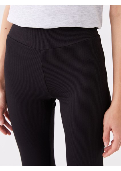 Yeni Sezon Beli Lastikli Ispanyol Paça Kadın Tayt Pantolon indirimleri