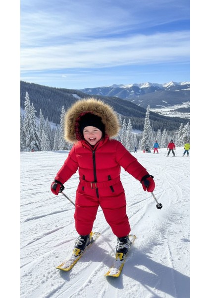 Çocuk Kozmonot Kayak Tulumu