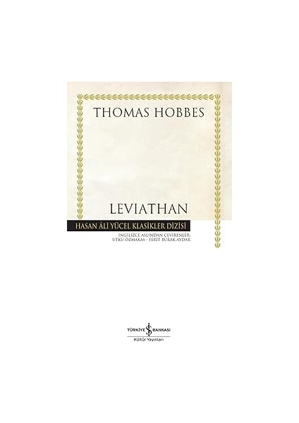 Leviathan - Hasan Ali Yücel Klasikler Dizisi + Komünist Manifesto