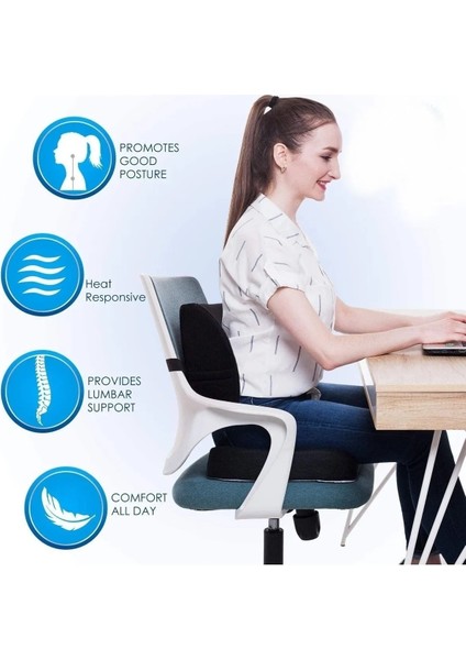 Visko Rahat Ofis Koltuğu Oturma ve Yaslanma Yastığı Seti fiyatları