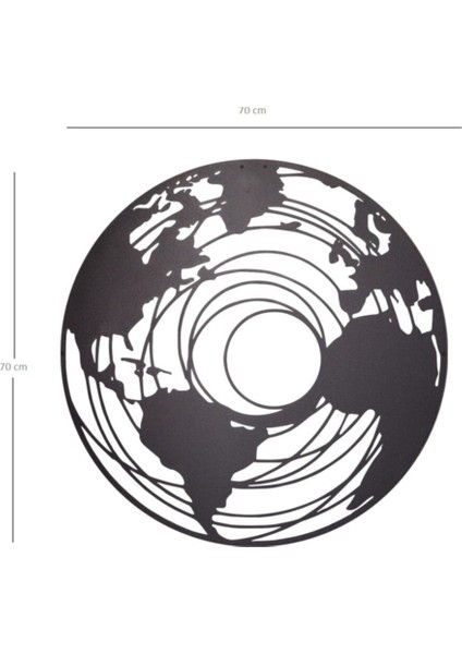 Dünya Metal Duvar Tablosu modelleri