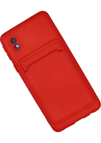 Samsung Galaxy A01 Core Kılıf Kelvin Kartvizitli Silikon - Kırmızı fiyatları