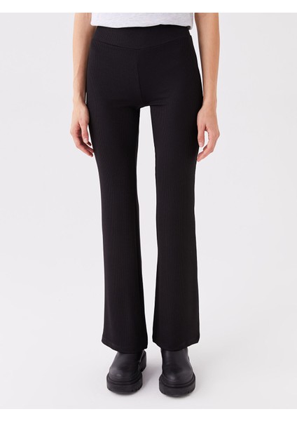 Yeni Sezon Beli Lastikli Ispanyol Paça Kadın Tayt Pantolon modelleri