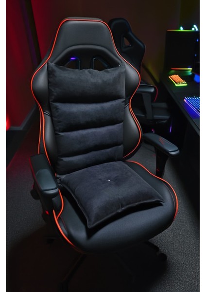 Siyah Renk Ortopedik Ofis ve Oyuncu Koltuğu Minderi Sırt Desteği fiyatları