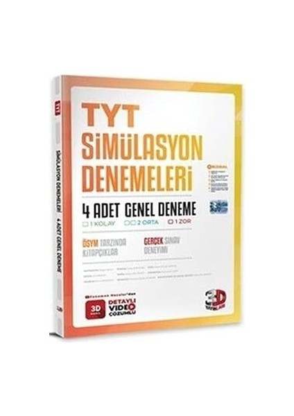 3D Tyt 4'lü Simülasyon Genel Deneme 2024 + Esir Şehrin Mahpusu