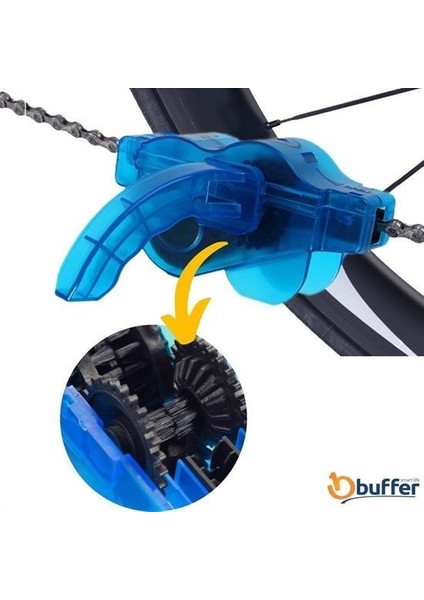 Jetsepet® Bisiklet Zincir Dişlisi Koruyucu Pas Sökücü Temizleme Fırçası Aparatı Bakım Seti 4 Parça fiyatları