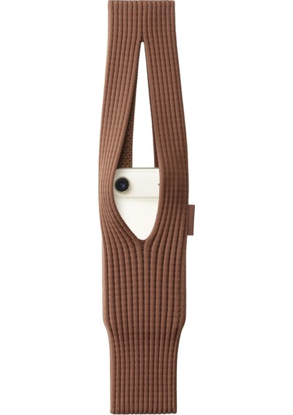 iPhone 16 Pro Kılıf Örgü Şık Tasarım Pokket Hasır Uzun 80CM Kılıf