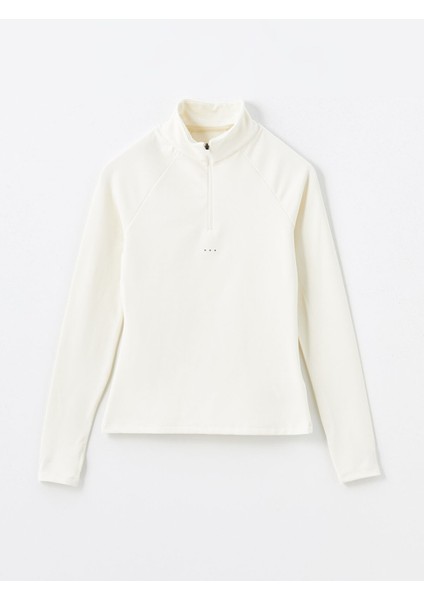 Yeni Sezon Dik Yaka Reflektör Baskılı Kadın Spor Tişört indirimleri