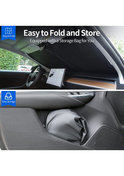 Tesla Model 3/y /jupiter Katlanabilir Ön Cam Güneşlik Koruma Perdesi indirimleri