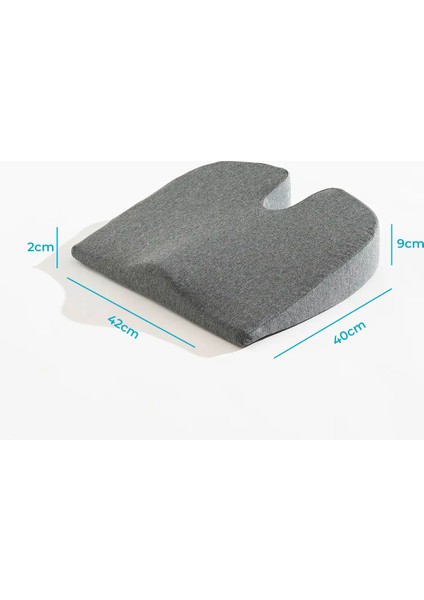 Ortopedik Visco Ofis ve Araba Koltuk Minderi 42X40X9X2 cm