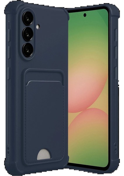 Samsung Galaxy A17 5g Kelvin Kartvizitli Silikon - Lacivert