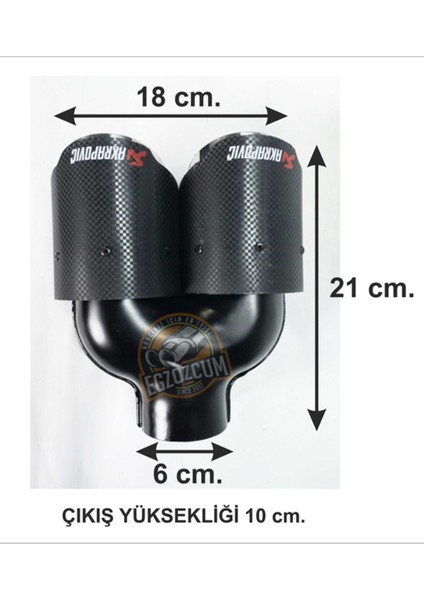 Akrapovıç Içi Krom 90 Mm, Eşit Kesik Egzoz Ucu Eksoz -- fırsatları