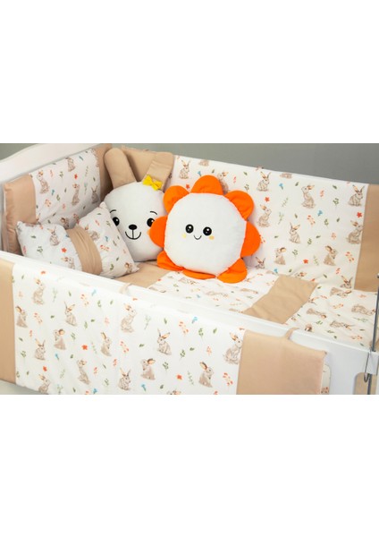 Park Yatak Bebek Uyku Seti Nevresim Takımı 70x110 Bunny Kahverengi