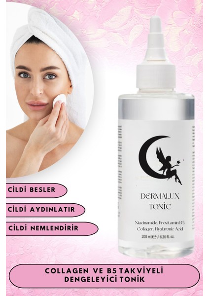 Collagen Içeren Sebum Dengeleyici Tonik - 200 ml (Kolajen ve B5 Takviyeli)