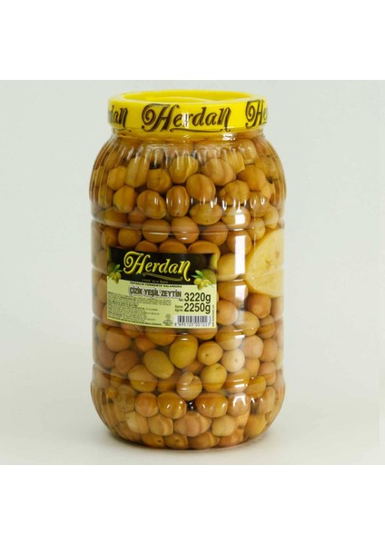 Jumbo Çizik Yeşil Zeytin 3 Lt Pet Kavanoz (Net 2,25 Kg)
