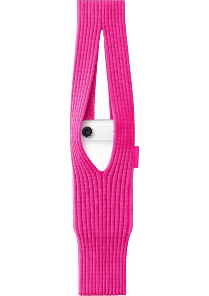 iPhone 16 Plus Kılıf Örgü Şık Tasarım Pokket Hasır Small 40CM Kılıf