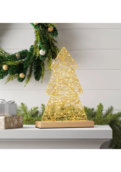 Yapay Noel Dekoru Yılbaşı Süsü Yılbaşı Ağacı Süsü Yılbaşı Ledli Noel Ağacı 47 cm