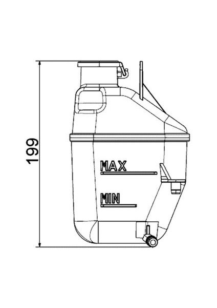 CRT88001S Radyator Yedek Su Deposu Mını R50 R52 R53 17107509071