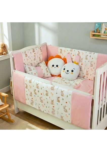 Bebek Uyku Seti Nevresim Takımı 60x120 Bunny Pembe fiyatları