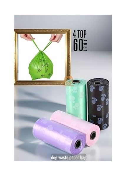 Hayvan Kaka Poşeti 60 Adet