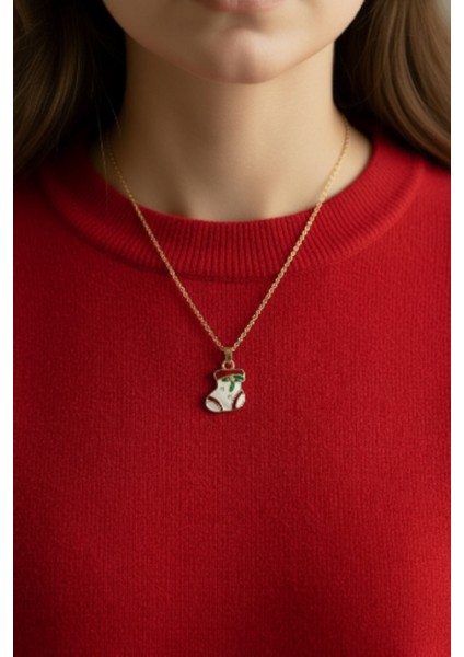 Yılbaşı Temalı Ince Zincir Kolye