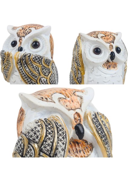 Feng Shui Görmedim Duymadım Bilmiyorum 3’lü Baykuş Biblo Seti 10 Cm. Dekoratif Ev & Ofis Hediyesi modelleri