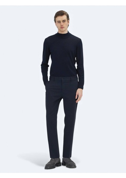Lacivert Dokuma Jogging Fit Casual Pantolon fiyatları