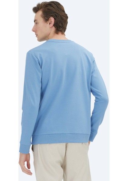 Mavi Bisiklet Yaka Sweatshırt
