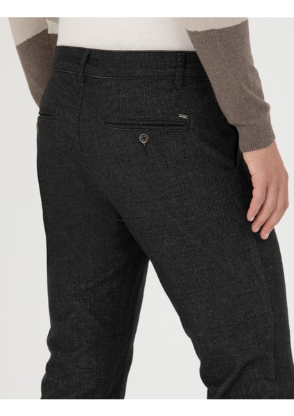 Erkek Antrasit Slim Fit Kanvas Pantolon 50278130-VR006