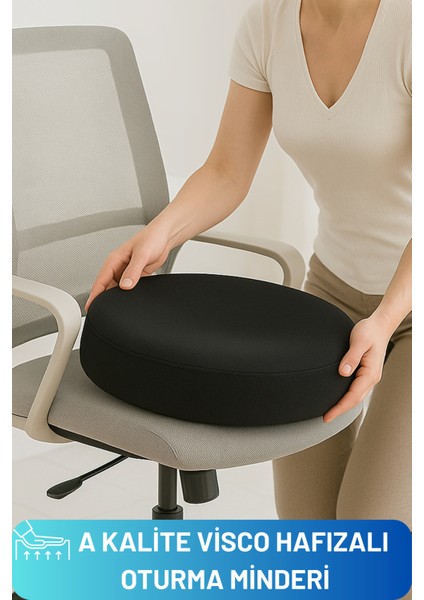 Konforlu Ortopedik Visco Oturma Minderi, Koltuk ve Kuyruk Sokumu Desteği