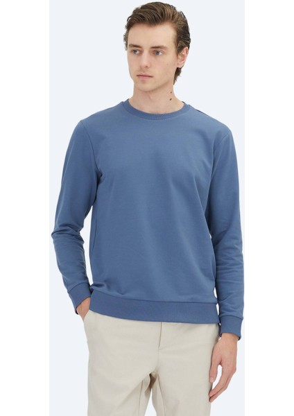 İndigo Bisiklet Yaka Sweatshırt fiyatları