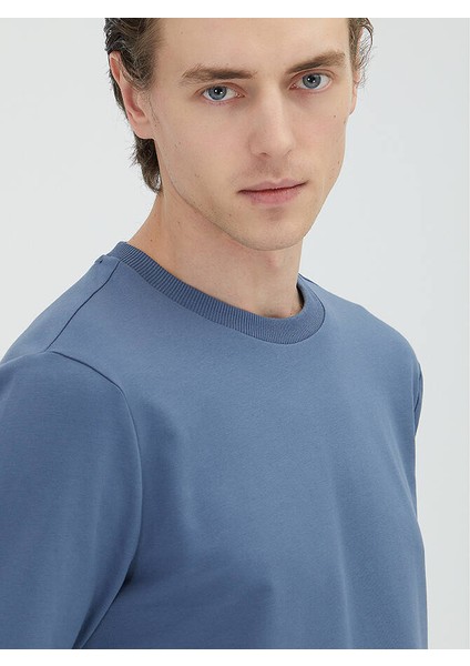 İndigo Bisiklet Yaka Sweatshırt fırsatları