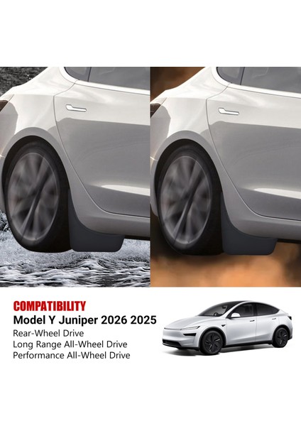 Tesla Y Juniper Model Araç Için Çamurluk Koruyucusu