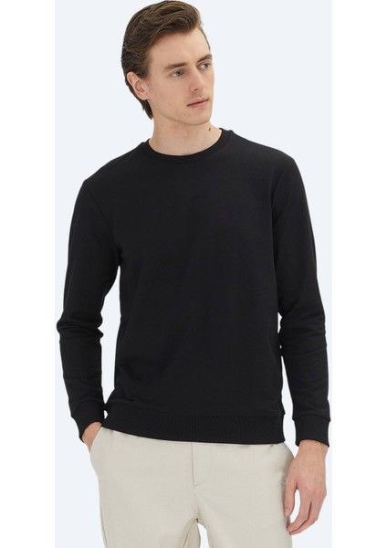 Siyah Bisiklet Yaka Sweatshırt fiyatları