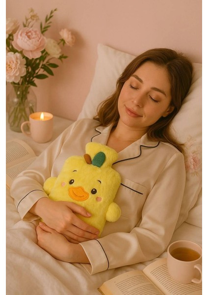 Sarı Civciv Yumuşak Peluş Sevimli Figürlü Eldivenli 500 ml Lik Sıcak Su Torbası fiyatları