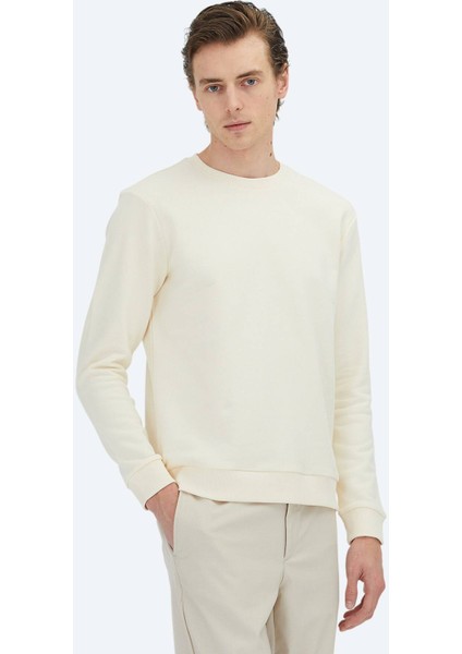 Ekru Bisiklet Yaka Sweatshırt fiyatları