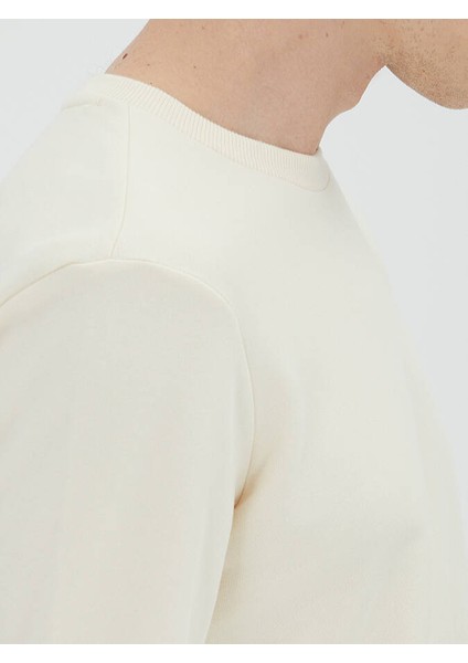 Ekru Bisiklet Yaka Sweatshırt indirimleri