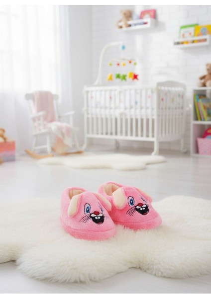 Ultra Yumuşak Tavşan Suratlı Bebek & Çocuk Panduf – Kaymaz Taban, Sıcacık Kışlık Model